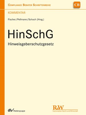 cover image of HinSchG--Hinweisgeberschutzgesetz